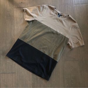 Forever21 3 color stripe t shirt